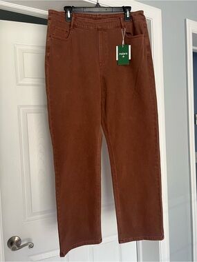 Halara Brown Straight-Leg Pants